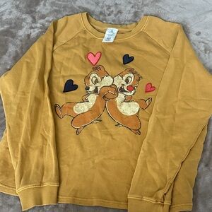 Disney Mustard Chip and Dale Sweater